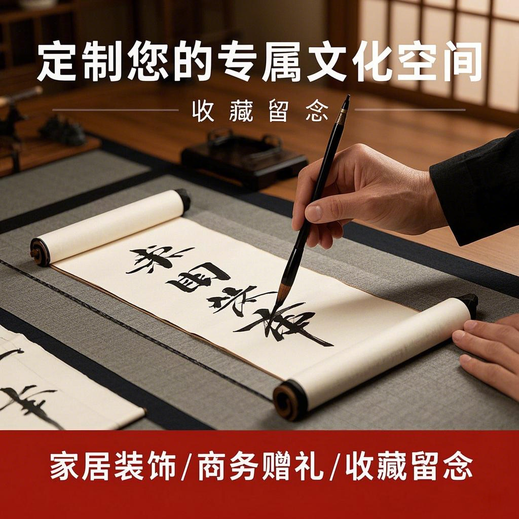 书法定制名家手写真迹挂画作品客厅书房乔迁礼物字画代写毛笔字