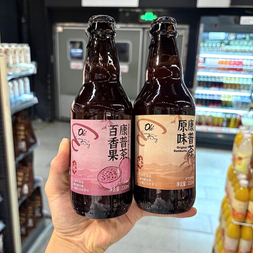ole精品超市代购原味康普茶330ml 百香果康普茶330ml