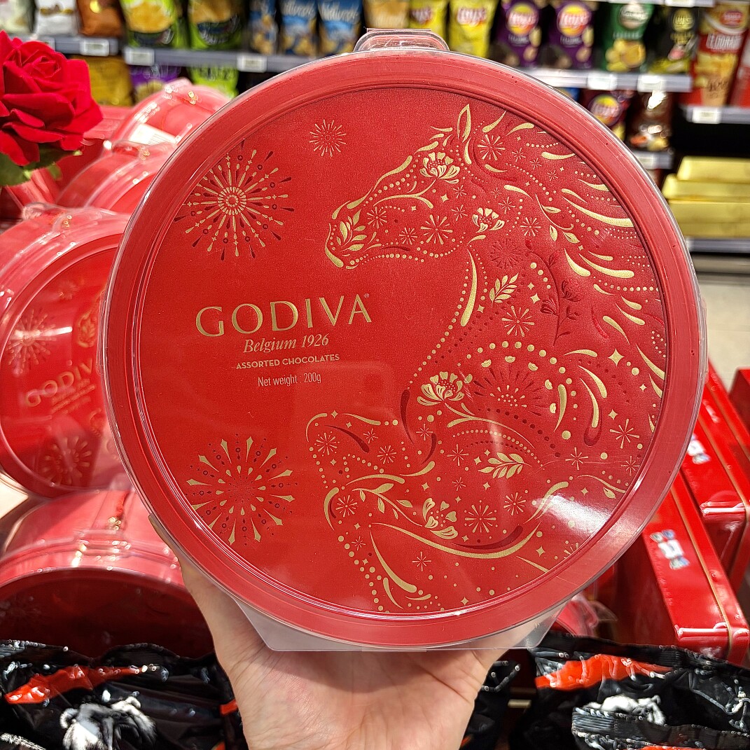 ole精品超市代购歌帝梵新年甄选巧克力灯笼造型礼盒200g