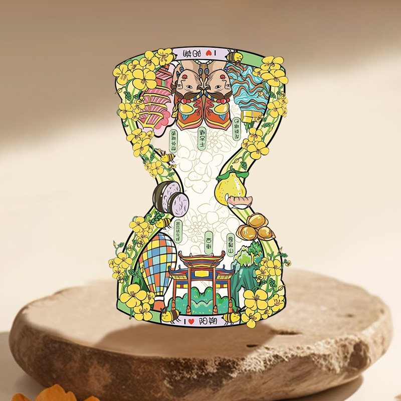 广西阳朔冰箱贴铝箔款城市磁性贴