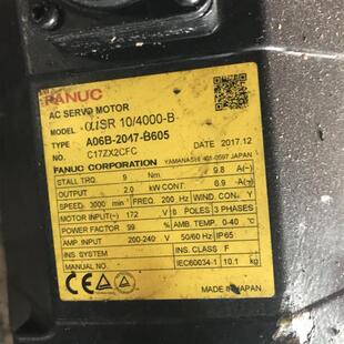 0047 议价A06B A06B B605 发那科伺服电机测试包好议价 2047