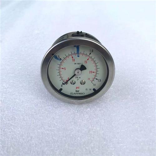 议价原装AFRISO压力表全不锈钢EN 837-1 0-23psi 0-1.6bar