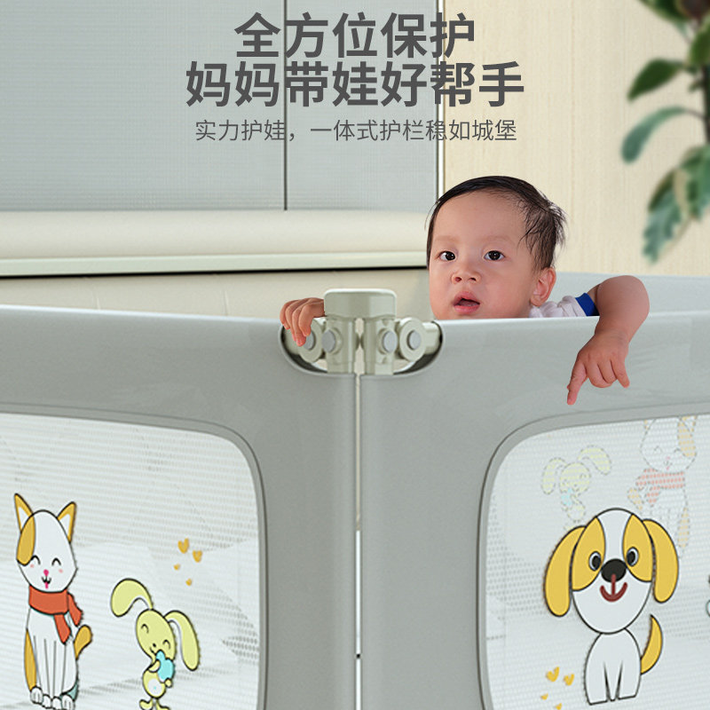 免打孔床围栏免钉一体式宝宝防摔防护栏婴儿防掉床上围挡三面组合