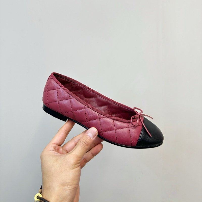 cocy法式复古风菱格浅口单鞋女蝴蝶结拼色平底圆头芭蕾舞鞋2026新,女鞋,时尚芭蕾鞋,淘宝优惠券,粉丝福利购,淘宝优惠卷