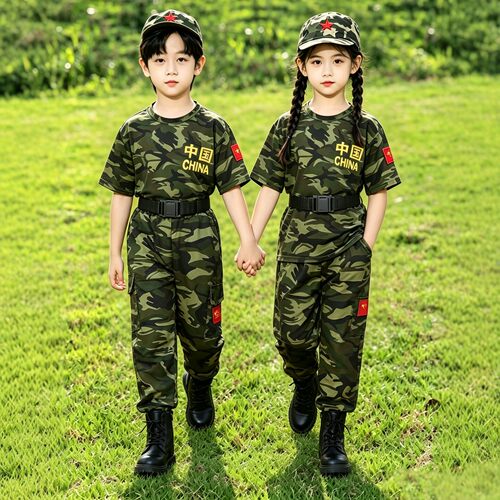 国庆儿童迷彩服男童特种兵演出服
