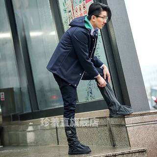 雨鞋套男女款户外防水防雨鞋套防滑加厚耐磨底下雨天雨靴儿童H212