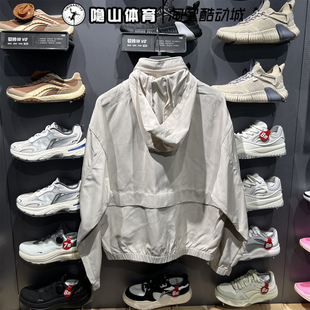 李宁男装 2025新款 运动跑步休闲防风连帽梭织夹克外套AFDVG31