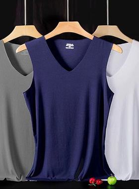 Men TankTop Man Gym clothes Singlet stringer Vest深v背心男棉