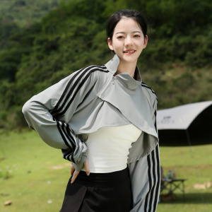 2026新款立领防晒衣女外套无帽夏季薄款冰丝高领护颈开车防晒服