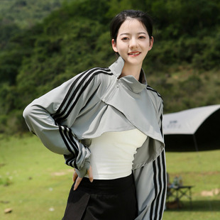 2026新款立领防晒衣女外套无帽夏季薄款冰丝高领护颈开车防晒服