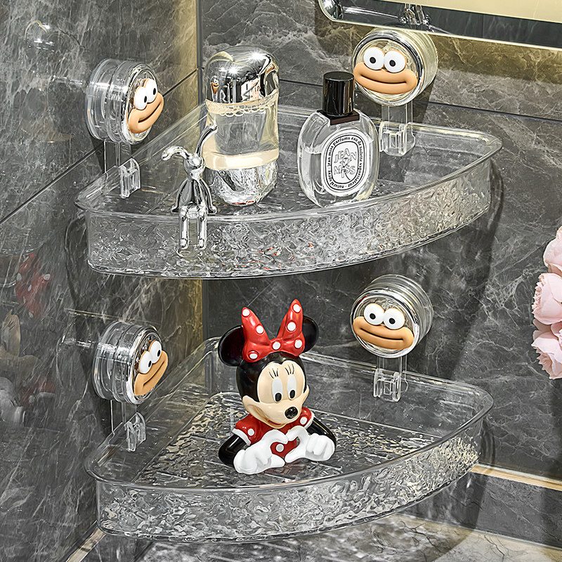 卫生间吸盘三角置物架免打孔洗手间洗漱台浴室厕所转角墙上收纳架,家庭/个人清洁工具,浴室角架/置物架,淘宝优惠券,粉丝福利购,淘宝优惠卷