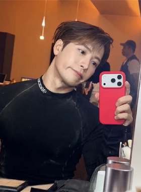 恩王 明星王嘉尔赵露思同款苹果17promax手机壳适用iPhoneAir液态硅胶16pro新年款红色15/14全包防摔13pro软