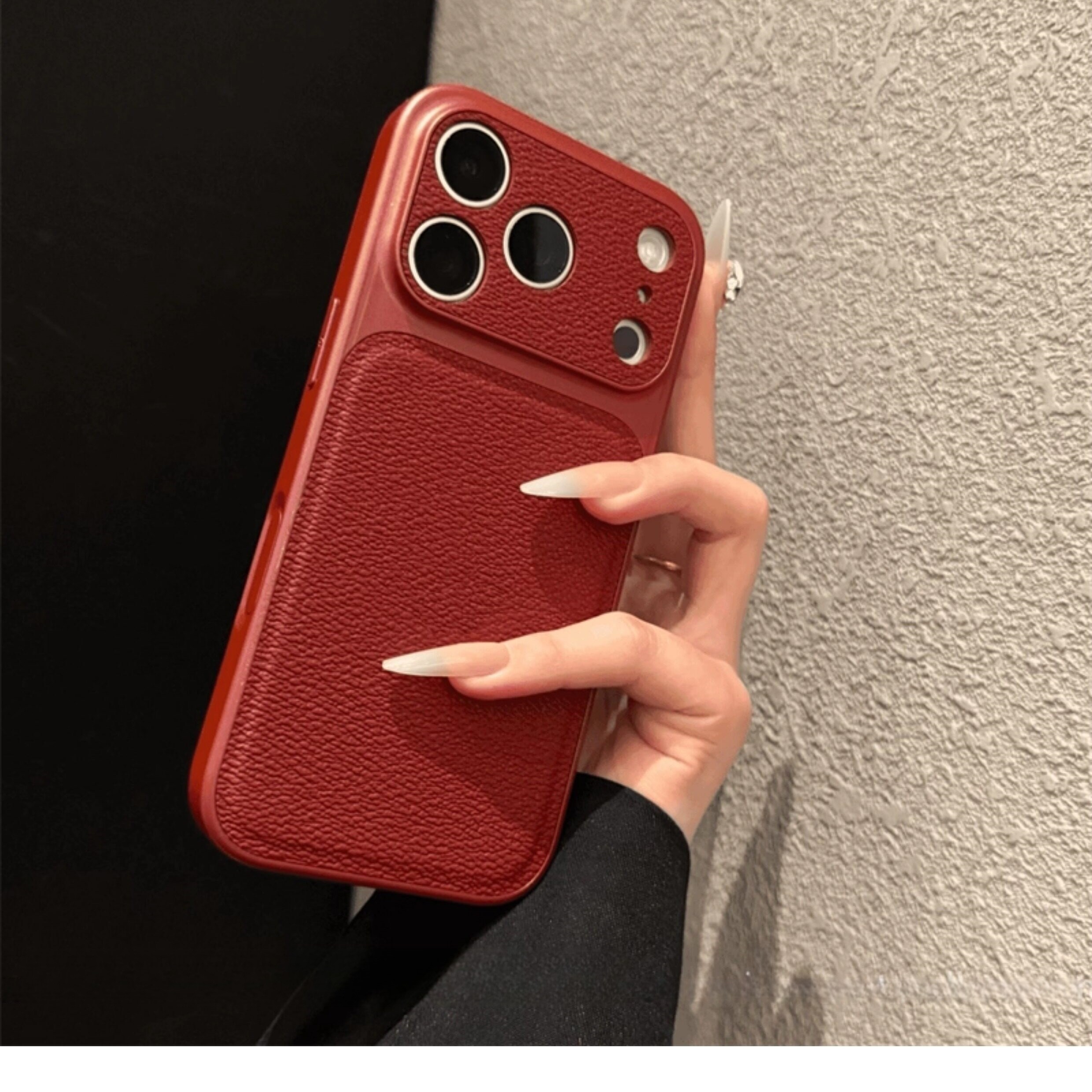 恩王 2026新款皮纹秒变苹果17手机壳适用iPhoneAir创意高级感16promax全包15防摔纯色14/13pro保护套情侣女