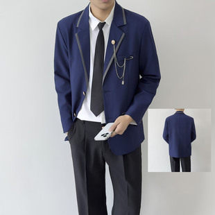 爱神丘比特dk制服男套装日系学院风三粒扣西服jk西装外套青年班服