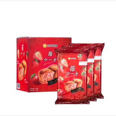 【现货新品】山姆日本进口丸中草莓蛋糕558g甜而不腻不含反式脂肪