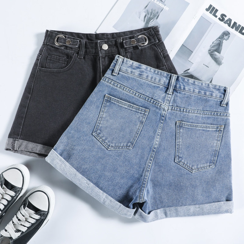 Paige cowboy shorts Ultra high waist summer Easy Broad leg a word 2021 new pattern Summer wear Thin section Women's wearin the Women's clothing/Boutique , Jeans  category - from Buy2taobao.com to provide professional Taobao agent buy service