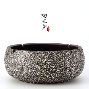 烟缸陶瓷烟灰缸创意大号办公室家用客厅茶几个性复古欧式潮流中式