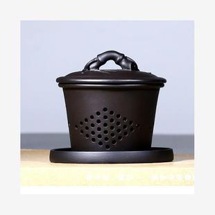 紫砂杯宜兴紫砂家用大容量带过滤内胆非陶瓷泡茶杯带盖男女士杯子