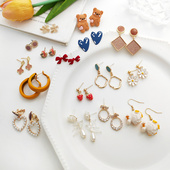 回馈新老客户饰品气质时尚 耳环项链复古简约几何耳饰不参与满减
