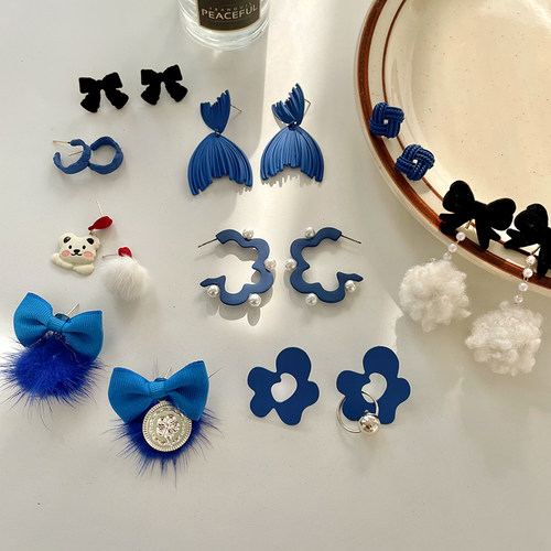 觅韩福利时尚小众耳环项链发饰个性简约ins风手链耳饰不参与满赠