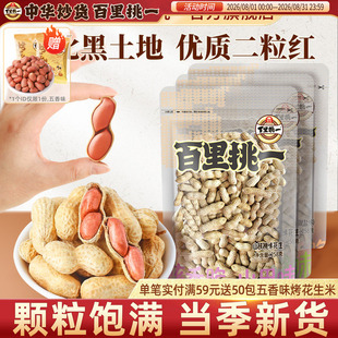 旭东百里挑一花生山核桃蒜香味带壳水煮咸干抄年货礼盒零食旗舰店
