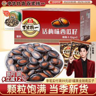 旭东百里挑一西瓜子话梅五香味瓜子2025新货结婚庆零食批发西瓜籽