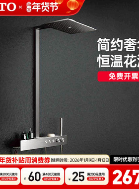 TOTO壁挂式恒温淋浴花洒带手持花洒置物日本进口TBW08407C(05-K)