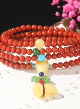 4-5mm精品凉山南红玛瑙手串