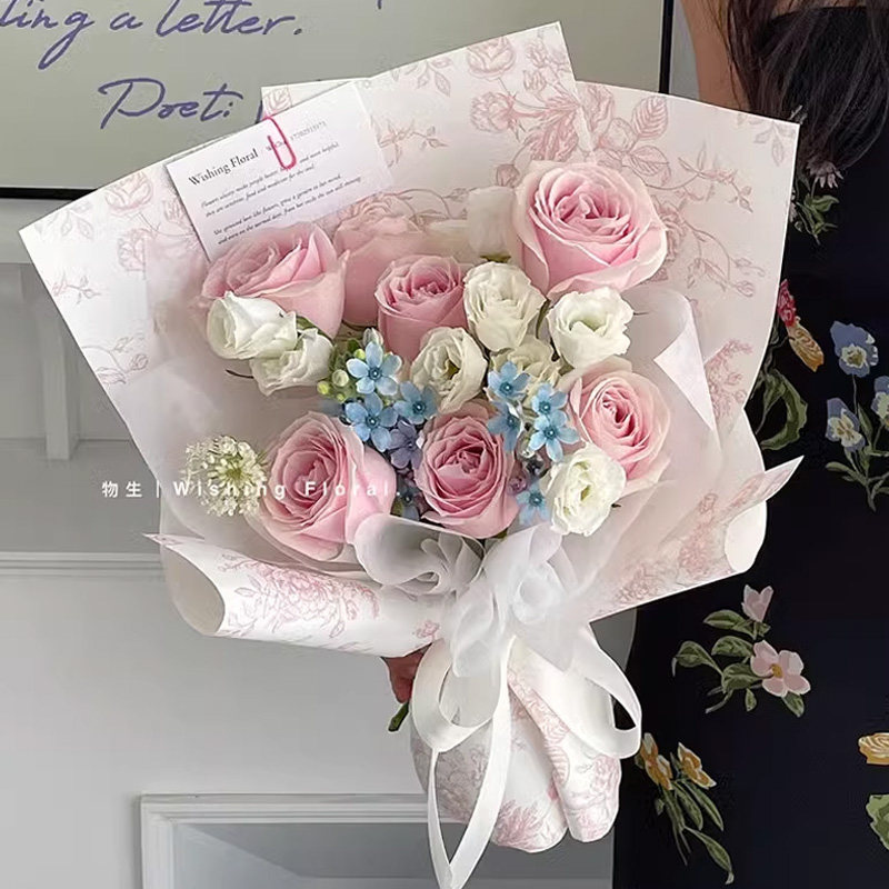 2025新款欧式复古繁花艺术纸鲜花包装花艺花店包花束材料氛围纸,鲜花速递/花卉仿真/绿植园艺,花艺包装纸,淘宝优惠券,粉丝福利购,淘宝优惠卷