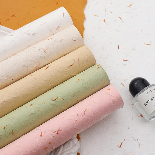 手撕花瓣纸花束包装纸高端质感