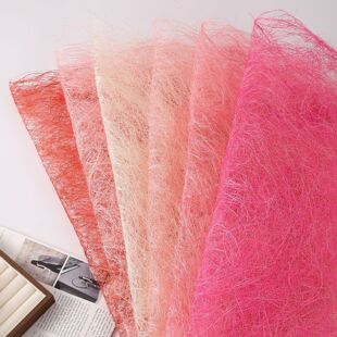 竹纤维麻丝纸手工纸鲜花束包装花店资材创意包花纸diy花艺材料