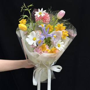 防水花束包装纸透明玻璃纸鲜花包花纸塑料内衬纸烘焙花店花艺材料