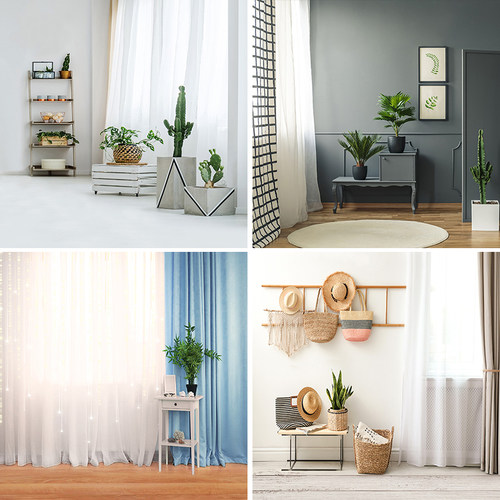 简约直播背景布3d立体背景墙