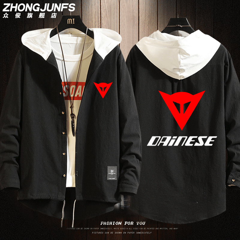 丹尼斯骑行机车服摩托车联盟李中毅愤怒之光男女带帽衬衫衬衣上衣