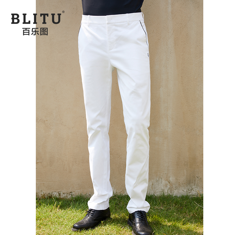 高尔夫裤子男士长裤时尚修身