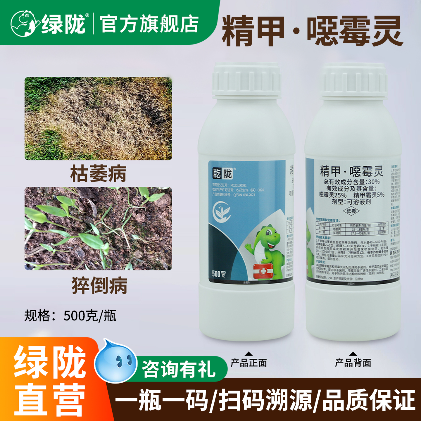 绿陇甲霜恶霉灵杀菌剂