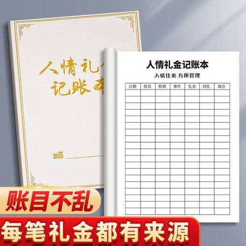礼金簿签到本创意宝宝宴满月生日周岁礼簿喜事嘉宾签名册高级礼单