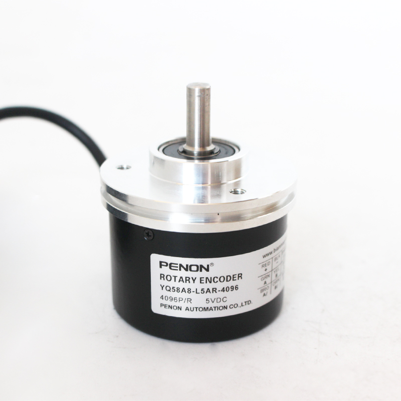 PENON旋转编码器YQ58A8-L5AR-4096脉冲4096实心轴8mm安装指导