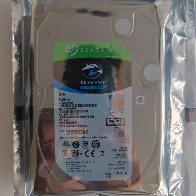 二手 希捷ST8000VX004 酷鹰 8TB 3.5英寸 监控专用监控机械硬盘8T图片
