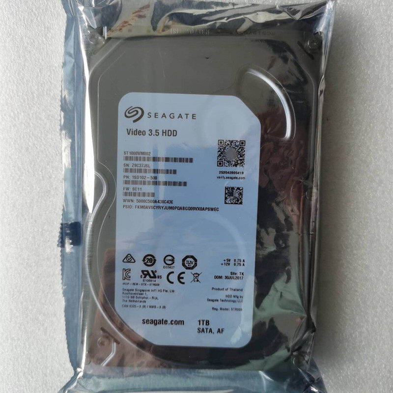 二手 Seagate/希捷 ST1000VM002 1TB监控硬