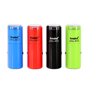 trodat卓达4612回墨印章姓名章翻转卡通可爱小印章万次章老师鼓励奖励章合格检验章定做小圆章奶茶店积分卡章