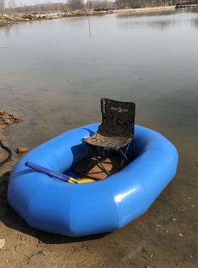 便携加厚下网船耐磨漂流船冲锋舟可折叠皮划艇钓鱼船充气橡胶船