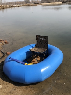 便携加厚下网船耐磨漂流船冲锋舟可折叠皮划艇钓鱼船充气橡胶船