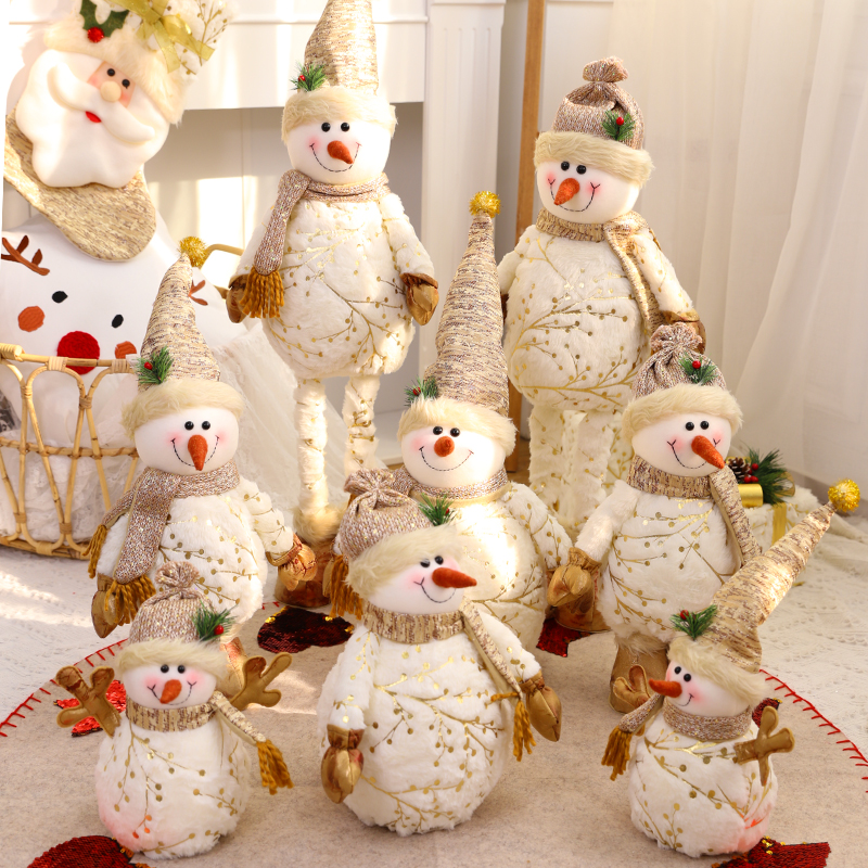 圣诞节装饰家用雪人摆件场景布置