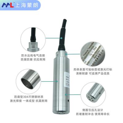 MPM489W投入式液位变送器压阻式水位传感器液位计4-20mA1-50-10V