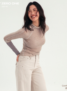 COZYFIT秋季舒适系列莱赛尔天丝羊毛连帽卫衣女2025新款长袖打底