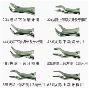牙科上海伟荣拔牙钳成人拔牙钳子牙钳残根口腔微创星齿牙钳器械