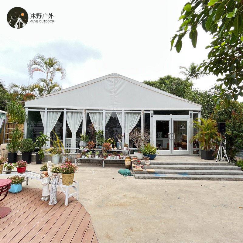 沐野户外展览大型铝合金篷房婚礼酒席仓储篷房活动庆典婚庆帐篷