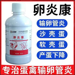 卵炎康补钙禽用鸡鸭鹅家禽输卵管炎症消炎蛋禽卵巢炎鸽子细菌感染