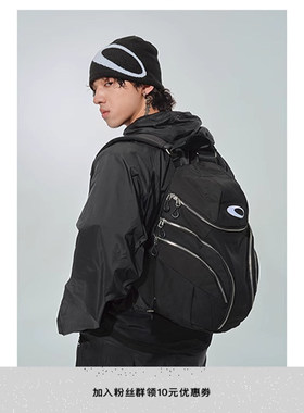 Without Me/ VULCAN双肩15L小容量刺绣LOGO多拉链瑜伽户外旅行包